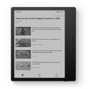 Zwarte BOOX Go Color 7 Gen II e-reader met artikel "These are the world's happiest countries in 2025".