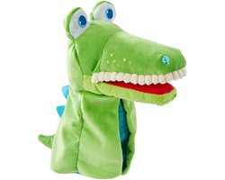 Haba Handpop Kroko Junior 5 X 30 Cm Polyester/katoen Groen