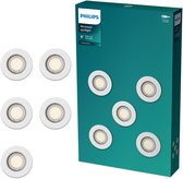 Philips Peridot inbouwspot - GU10 fitting - Wit - Rond - Vaste kop - 5-pack