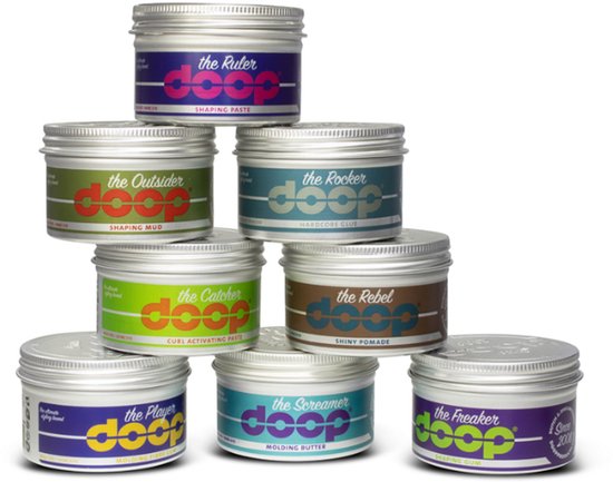 doop The Outsider 3X 100ml - Wax - Voordeelverpakking - Haarverzorging - Super sterke Hold - Shaping Mud