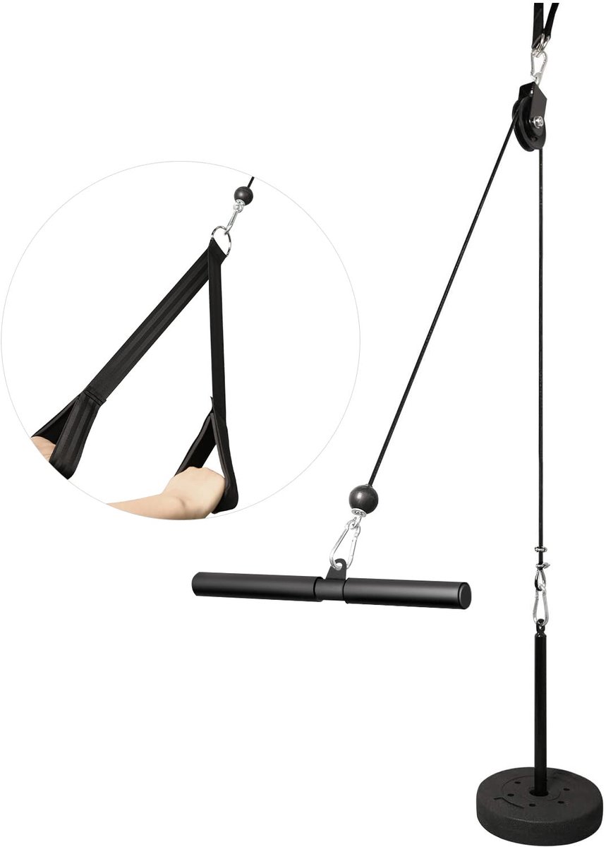 Ibenzoa® Complete Thuis Fitnesssysteem voor Krachttraining en Spieropbouw met Lat Pulldown Functie