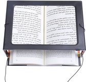Tafel Loep - Vergrootglas met 4 LED verlichting - Loep 3x - Vergrootglas Lezen - Vergrootglas Opvouwbaar Tafel met - Voor Slechtziende -Vergrootpagina voor lezen - 27.5 x 20.5 x 10.5 CM