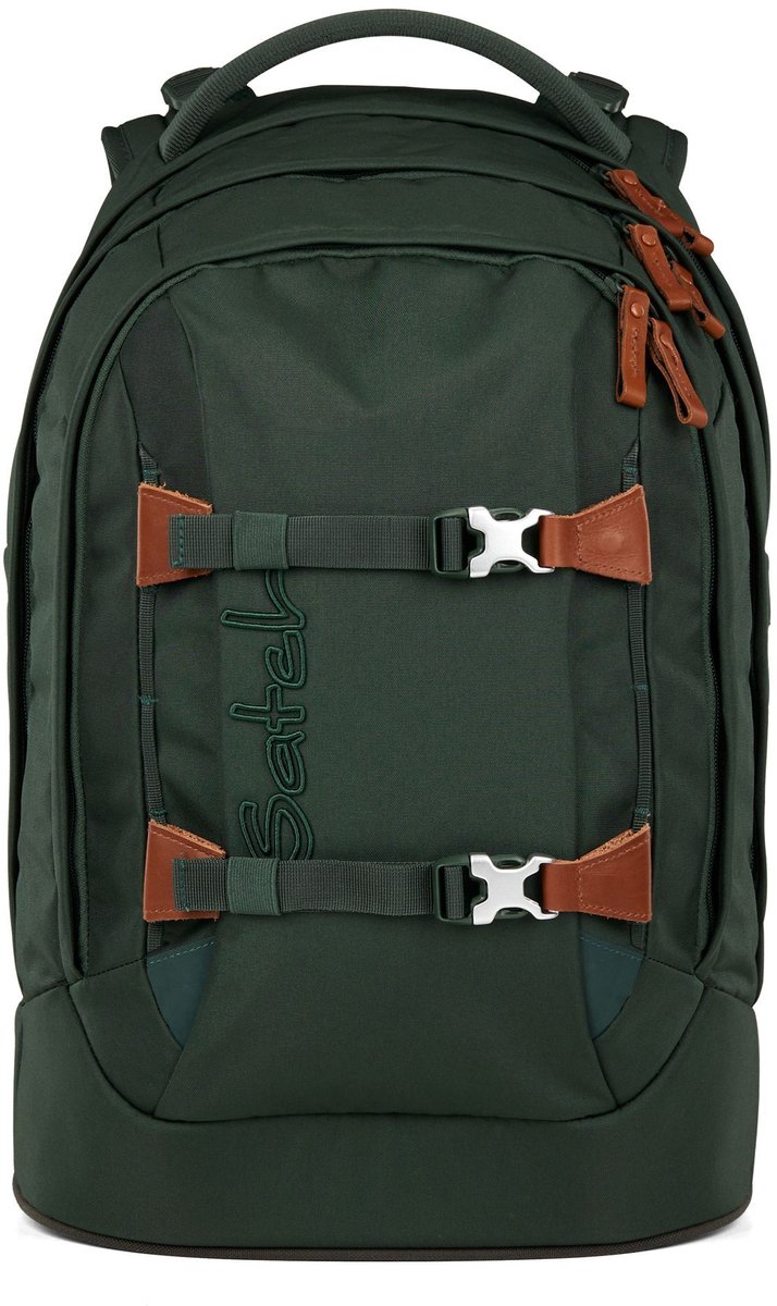satch Schoolrugzak met laptopvak Skandi Edition Pack Nordic Forest Green Groen
