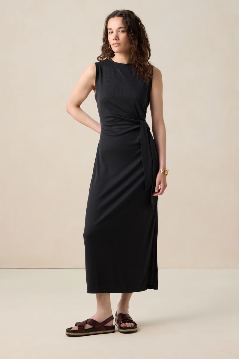Sissy-Boy - Zwarte rib jersey jurk