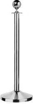 Afzetpaal Chroom RVS Rond 2 stuks