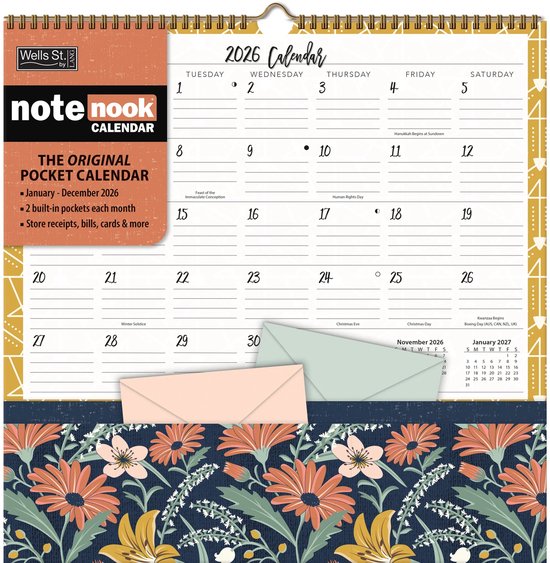 Flora & Fauna Note Nookkalender - 2026 | bol