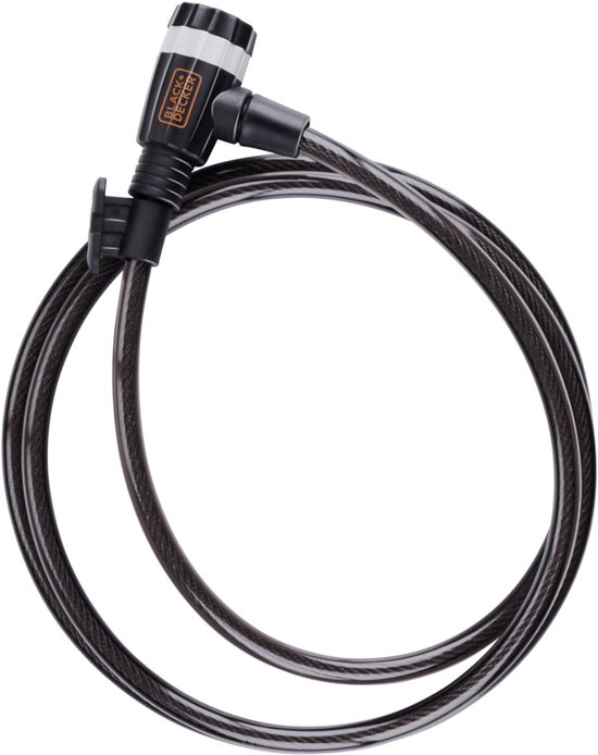 BLACK DECKER BXCHBL7002 Kabelslot, geschikt voor fiets, motorfiets en