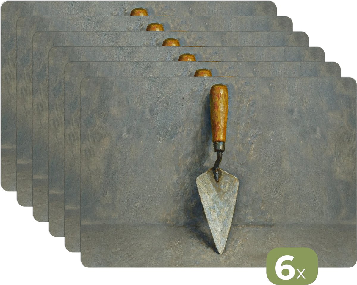Placemats - 6 stuks - 45x30 cm - Placemat kunststof - Troffe