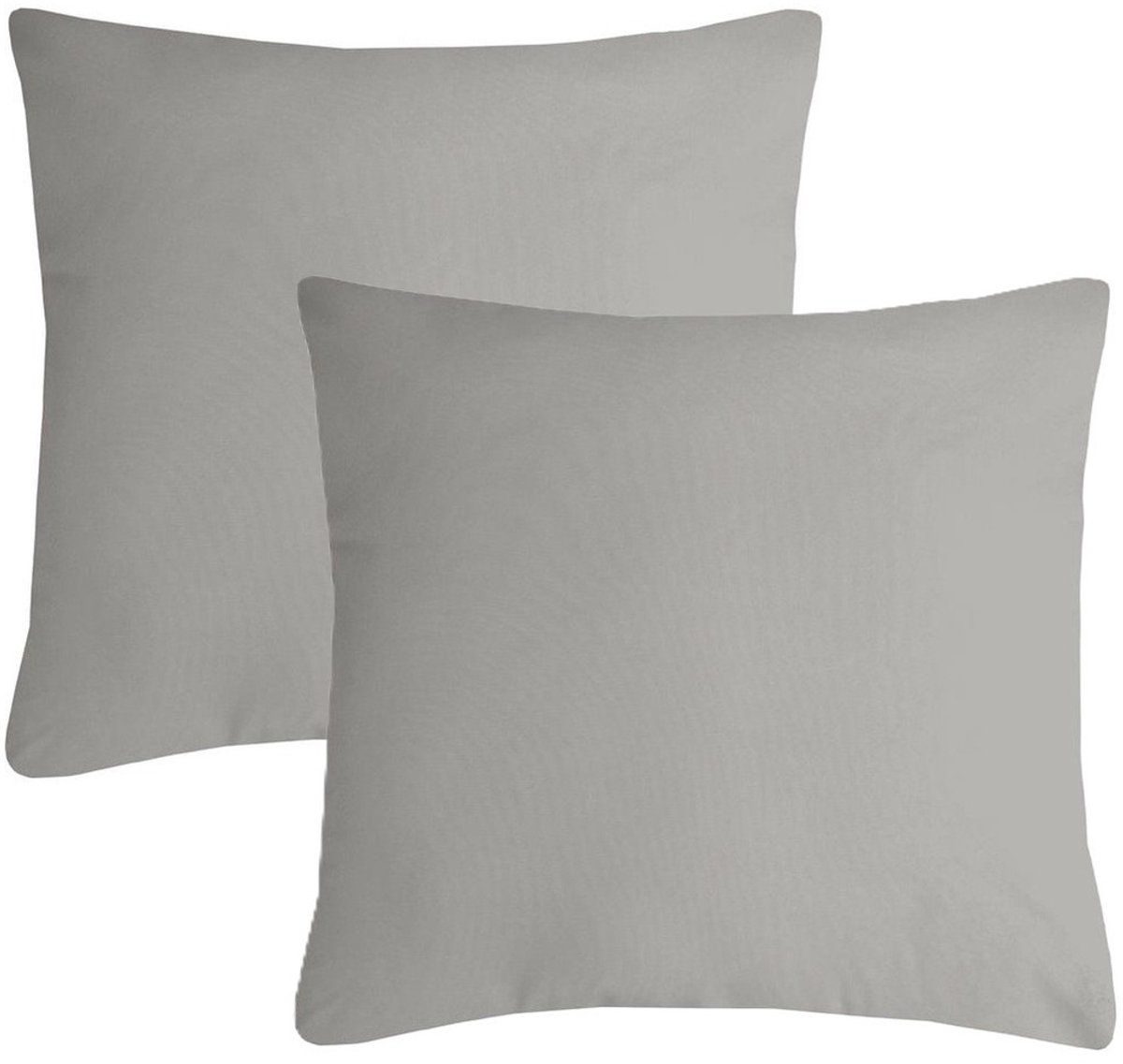 Stof Textile sierkussen Nelson - 2x - lichtgrijs - 40 x 40 cm - bank kussens - zitkussens - binnen/buiten - polyester