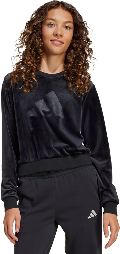 adidas Sportswear Sweat-shirt cropped Holiday Glam Filles - Enfants - Noir - 164