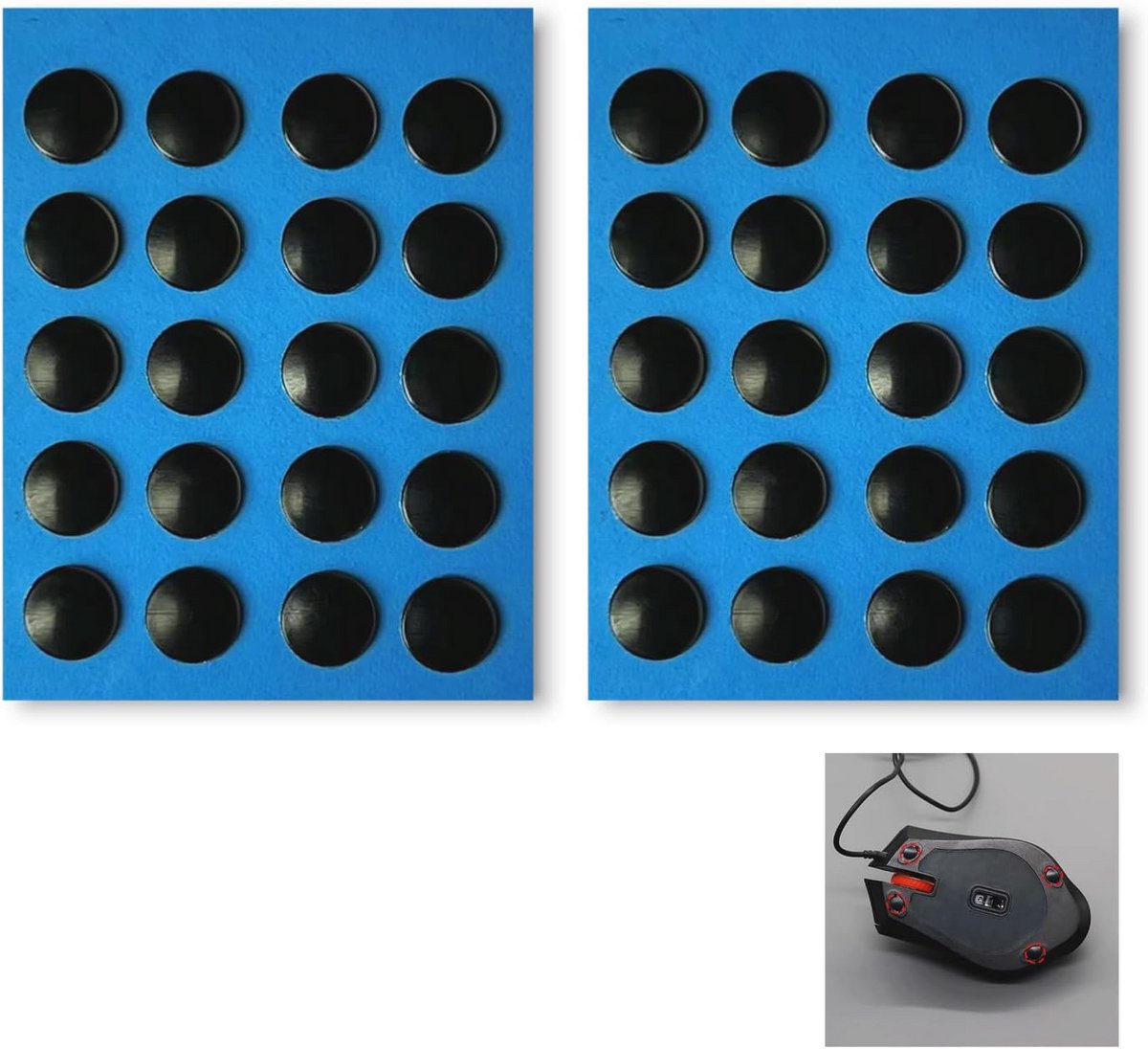 Ultralichte Gaming Muisschaatsen voor Glazen Muismatten - Nauwkeurig en Duurzaam