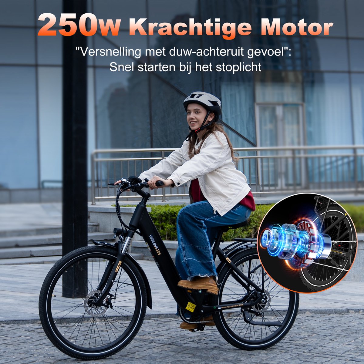 RCB G6 Elektrische Damesfiets 250W thumbnail 6