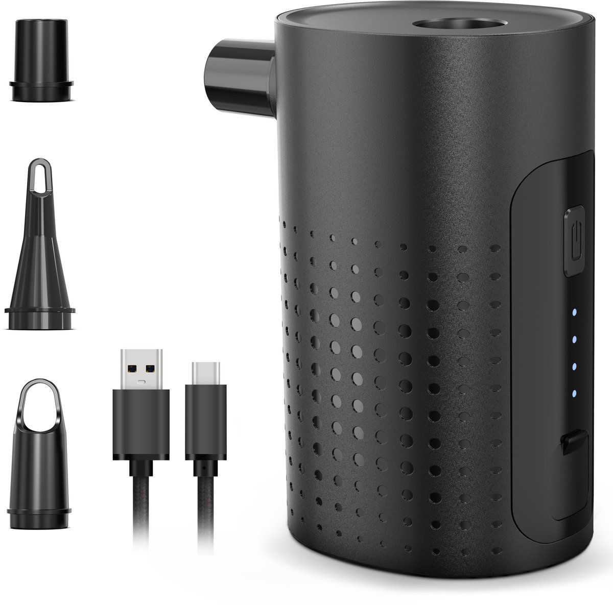 Regal Tech® Elektrische pomp luchtbed/zwembad- Luchtbedpomp - Opblaaspomp - 4000 mAH accu - 300 liter/Min