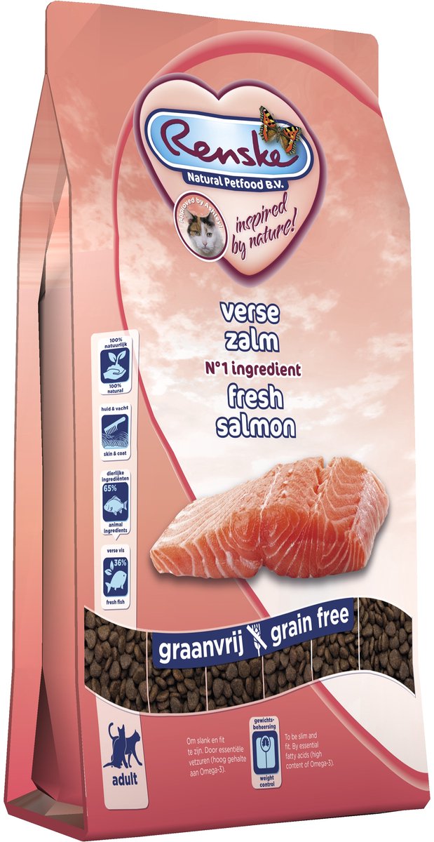 Renske Super Premium Adult verse bereide zalm kattenvoer 6 kg