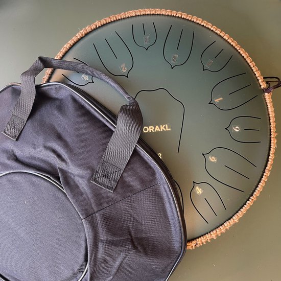 Orakl ® - Tongue Drum Elysium Bosgroen - Inclusief lesboek - Handpan ø 35 cm - Tongue Drum - Handpan Drum - Steel Tongue Drum - Klankschaal - Geluidstherapie van Orakl — afbeelding 5