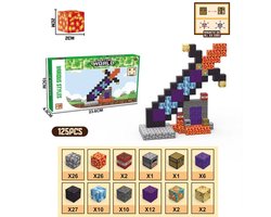 Selevie Magnetische bouwset Zwaard - Magnetic Building Blocks Sword - Speel & Leermiddel voor Creativiteit (125 Stukken) - magnetische blokken -