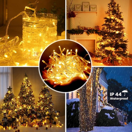 NEXVIN Lichtsnoer op zonne-energie voor buiten, 20 m, 200 leds, lichtketting voor buiten, weerbestendig, 8 modi, lichtketting op zonne-energie, voor buiten, tuin, feest, terras, balkon, bruiloft