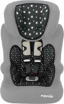 Nania - Custo Verkleinkussen - Groep 1/2/3 - Star Black - Zwart, Grijs