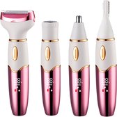 Bol.com O’dor 4-in-1 Ladyshave voor Vrouwen – Elektrisch Scheerapparaat – Bikinitrimmer - Gezichts- en Lichaamshaarverwijdering ... aanbieding