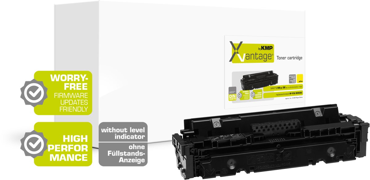 KMP 2554,0089 tonercartridge 1 stuk(s) Compatibel Geel