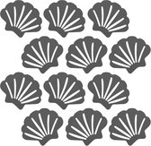 12 -pack - antislip douchestickers - veiligheid originele badkuipstickers - doucheprofielstickers - geschikt voor baddouches - badtrappen - ladders
