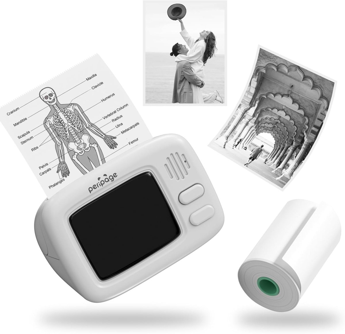 Mini Draagbare Thermische Printer - Bluetooth Zakfotoprinter voor Foto's, Notities en Labels