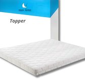 Maan matras® - Topper 140x200 - Topmatras - Topdekmatras - 8cm dik - HR Koudschuim - Afritsbaar en wasbaar - CertiPUR® Gecertificeerd - Medium Hardheid - Matrastopper