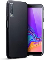 Hoesje voor Samsung Galaxy A7 (2018), gel case, mat zwart