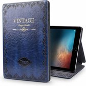 iPad hoes Air 2019 leer vintage blauw