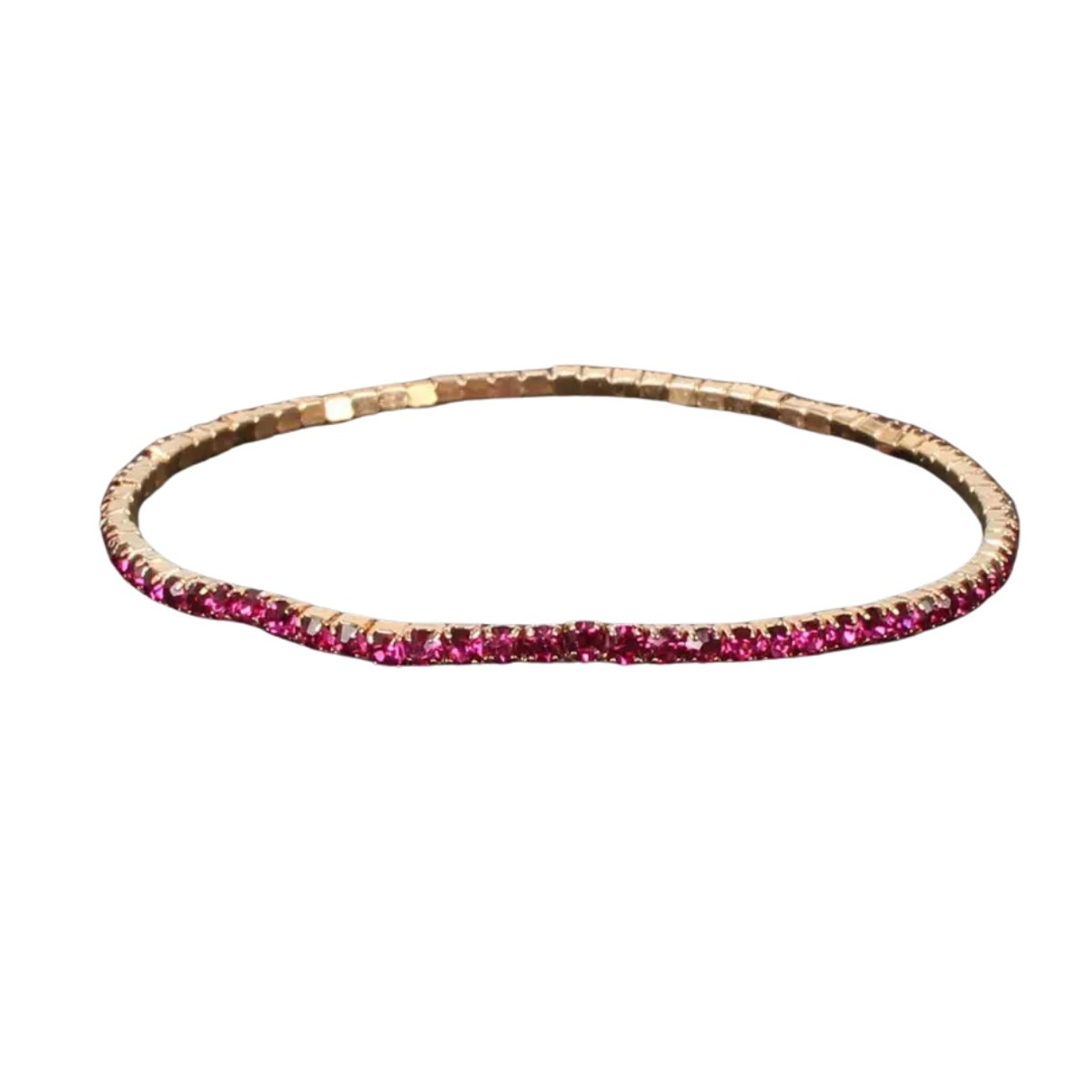 Bovista Armband - Staal - Nep Zilver - Dames - Paars