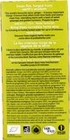 Verpakking van Pukka three ginger thee met ingrediënteninformatie en certificeringen.