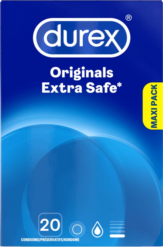 Durex Condooms Extra Safe - 20 stuks - Voor extra veilig plezier