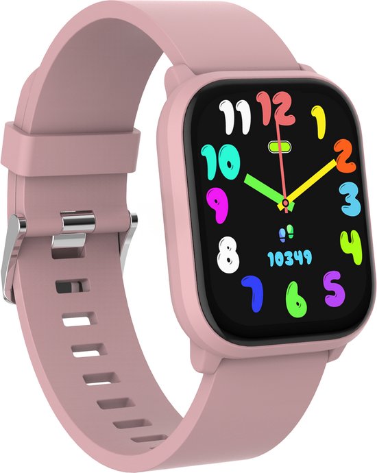 Denver Smartwatch Kinderen - Bellen/SMS/Whatsapp - Voor Android & iOS - Stappenteller - Slaapactiviteit - Hartslag, Bloeddrukmeter, Sportmodus - SWK120RO