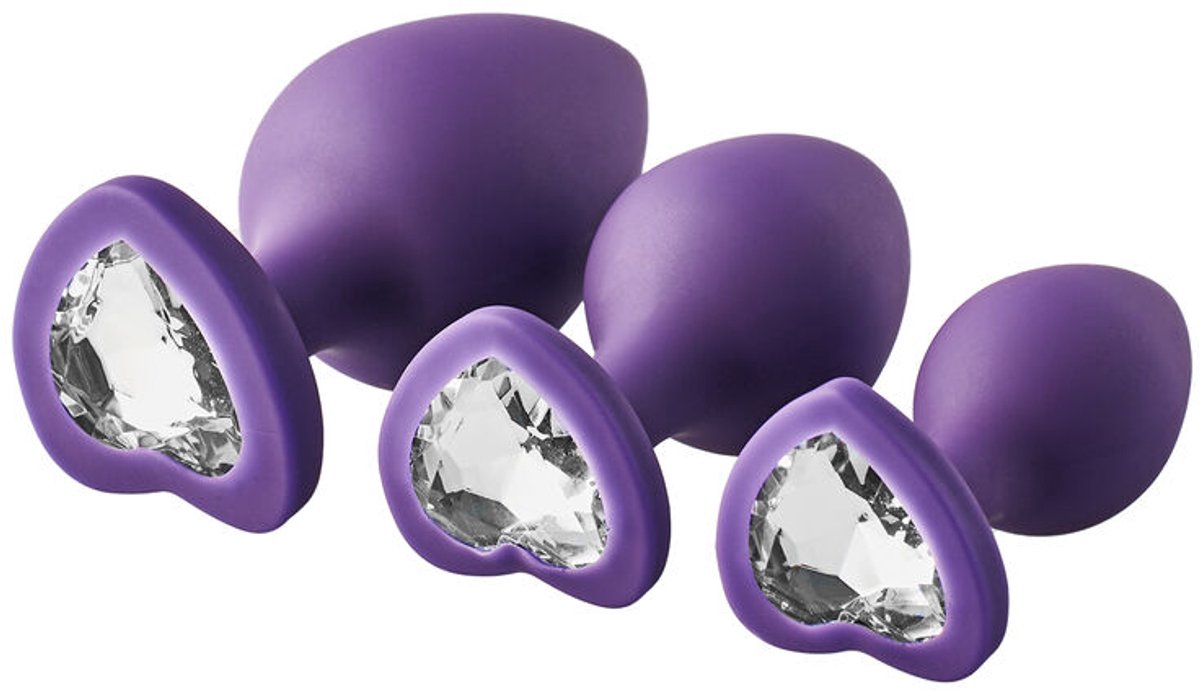 Goedkoopste Dream Toys Buttplug FLIRTS ANAL TRAINING KIT GEM STONE Paars