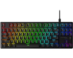 HyperX Alloy Origins Core TKL Mechanisch Gaming Toetsenbord – RGB Verlichting – Aqua Switches – Tenkeyless Ontwerp – QWERTY US Layout – Aluminium Frame – Zwart