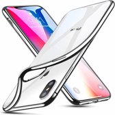 ESR iPhone 8 Plus hoesje ultradun galvanische Zilver zijkant zacht TPU