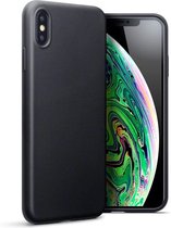 Hoesje voor Apple iPhone XS Max, gel case, mat zwart