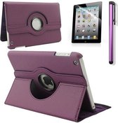 iPadspullekes iPad Mini 4 hoes 360 graden leer paars