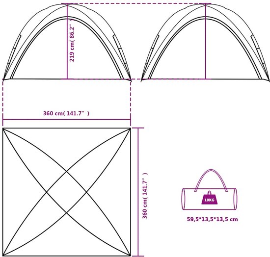 Partytent waterdicht wit van Vrijbuiter Outdoor — afbeelding 4