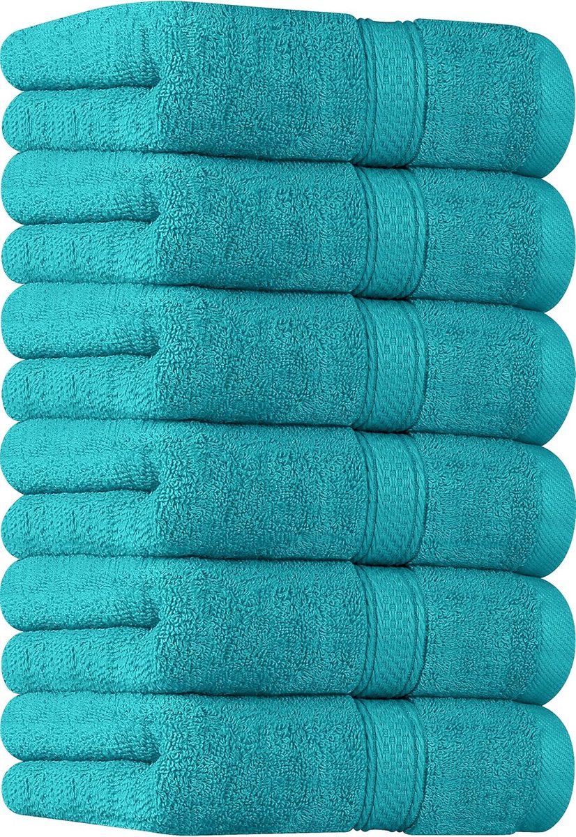 Famanu - 6 Set Premium Handdoeken, (41 x 71 CM) 100% Ringgesponnen Katoen, Ultra Zacht en Zeer Absorberend voor Badkamer, Fitnessruimte, Douche, Hotel en Spa