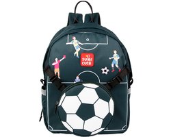 Mishti | SuperCute Rugzak | Kinderen Schooltas | 2 in 1 School Rugtas | 3-8 Years Old Jongens and Meisje | Waterdicht | Lichtgewicht 240g | 35cm x 27cm x 11cm Goede Maat | Premium Stijl Voetbal Tas | Schooltas Meisje | Schooltas Jongen | Schooltassen