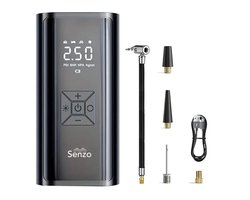 Senzo Elektrische Fietspomp - Luchtcompressor - Bandenpomp - Ballenpomp - Voor Fiets, Scooter & Auto - 6000 mAh