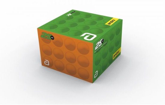 Pack d'entraînement Andro Balles Poly2S** 72 Oranje