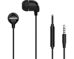 Philips In-Ear koptelefoon TAE1156BK - Clear Sound - Bekabeld - Remote met microfoon - Jack plug 3.5 mm- Zwart