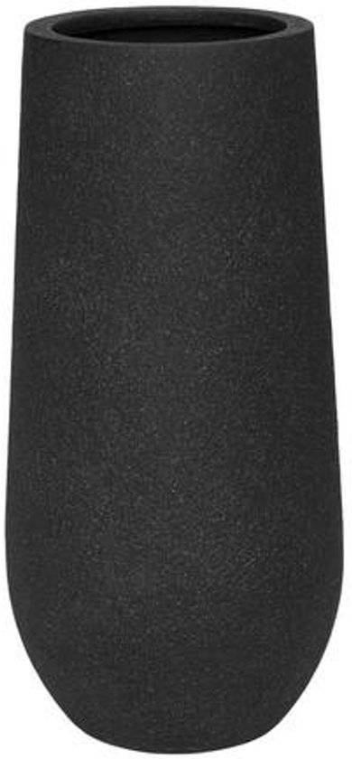 Pottery Pots - Pot de fleurs Nax M - ⌀34 cm x H70 cm - Intérieur et Plein air - Noir minuit