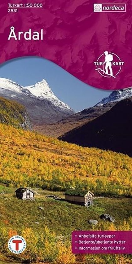 Nordeca/Ugland Turkart Årdal 1:50.000 (2007) - cover