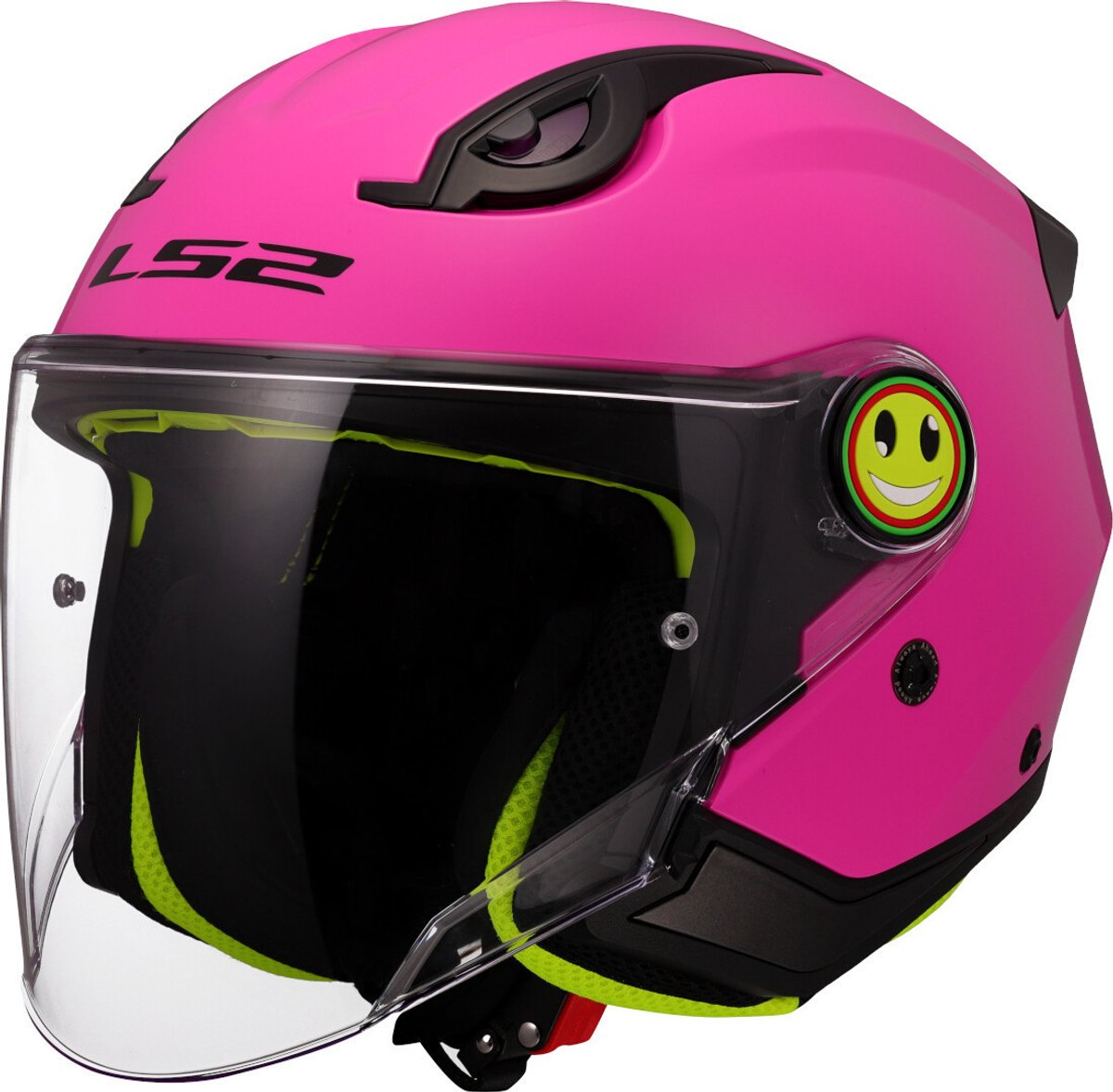 LS2 OF622 Funny II Solid Roze Kinder Jethelm - Maat L - Helm