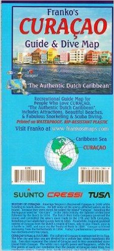 Franko Maps Curaçao Guide & Dive Map - cover
