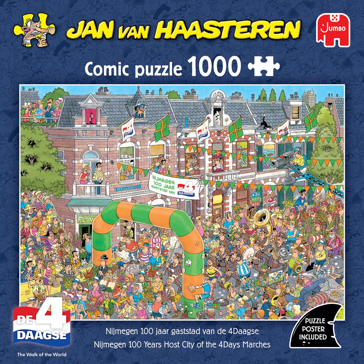 Jan van Haasteren - Nijmegen Vierdaagse special - 1000 stukjes - Puzzel - Legpuzzel - Nijmegen 4Daagse — afbeelding 3