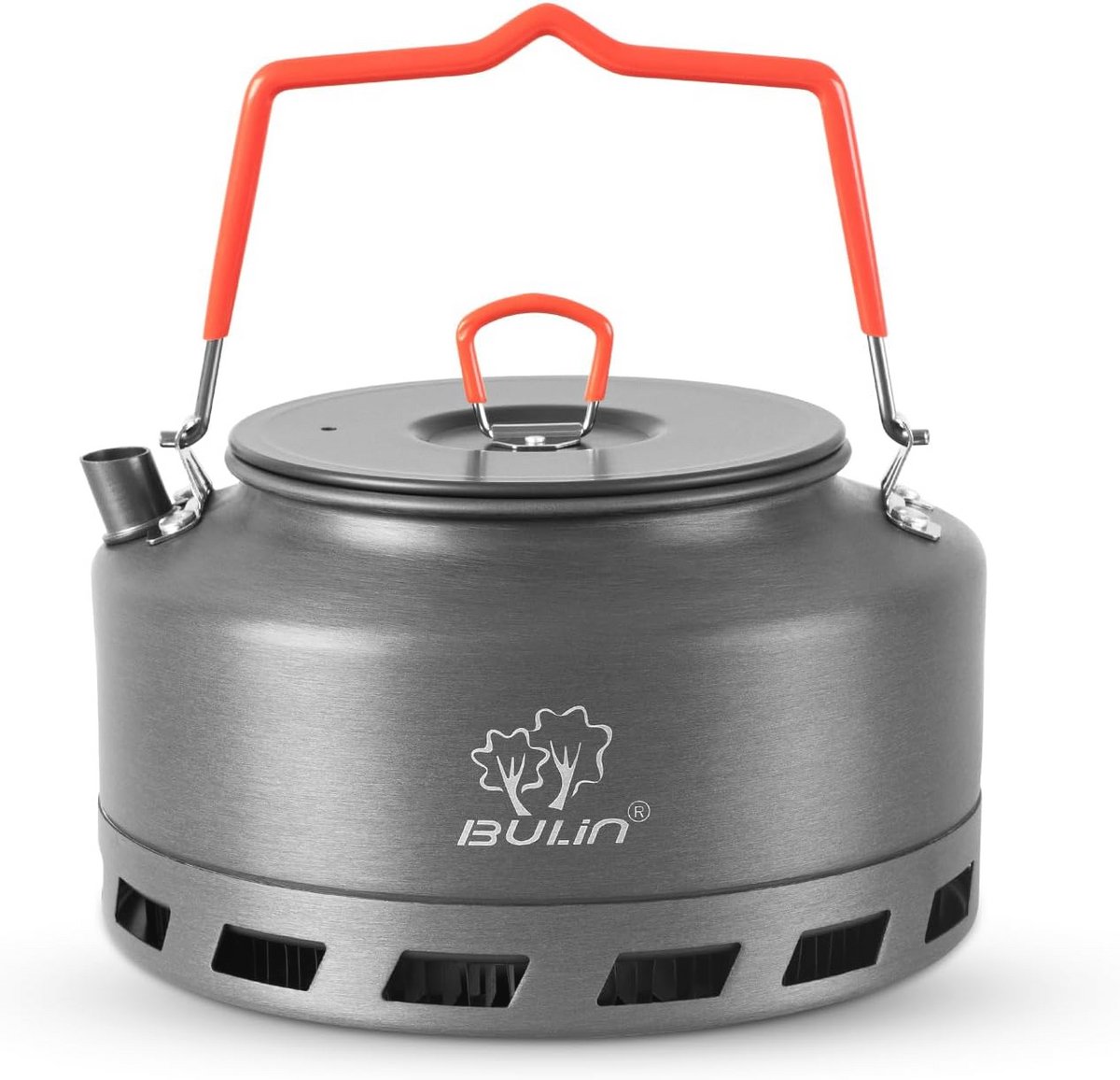 Kampeerketel met opvouwbaar handvat - Snelle verwarming, compacte en lichtgewicht aluminium waterkoker 1L/1,5L